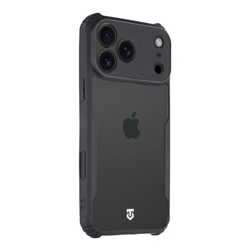 Калъф Tactical Quantum Stealth за iPhone 17 Pro Max, черен-прозрачен