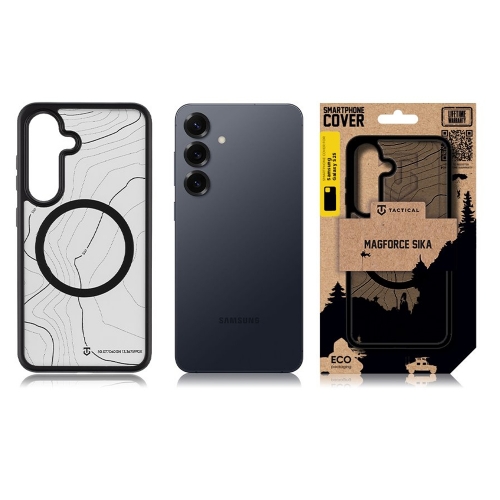 Удароустойчив калъф Tactical MagForce Hyperstealth Sika за Samsung Galaxy S25, черен