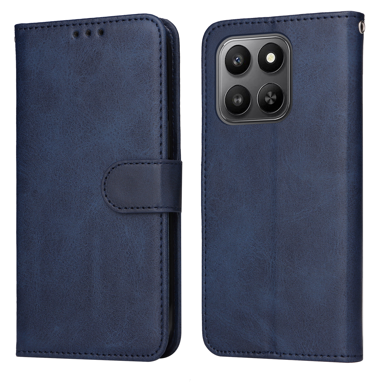 Калъф тефтер Wallet за Honor 400 Smart 5G / X7d 4G, Син