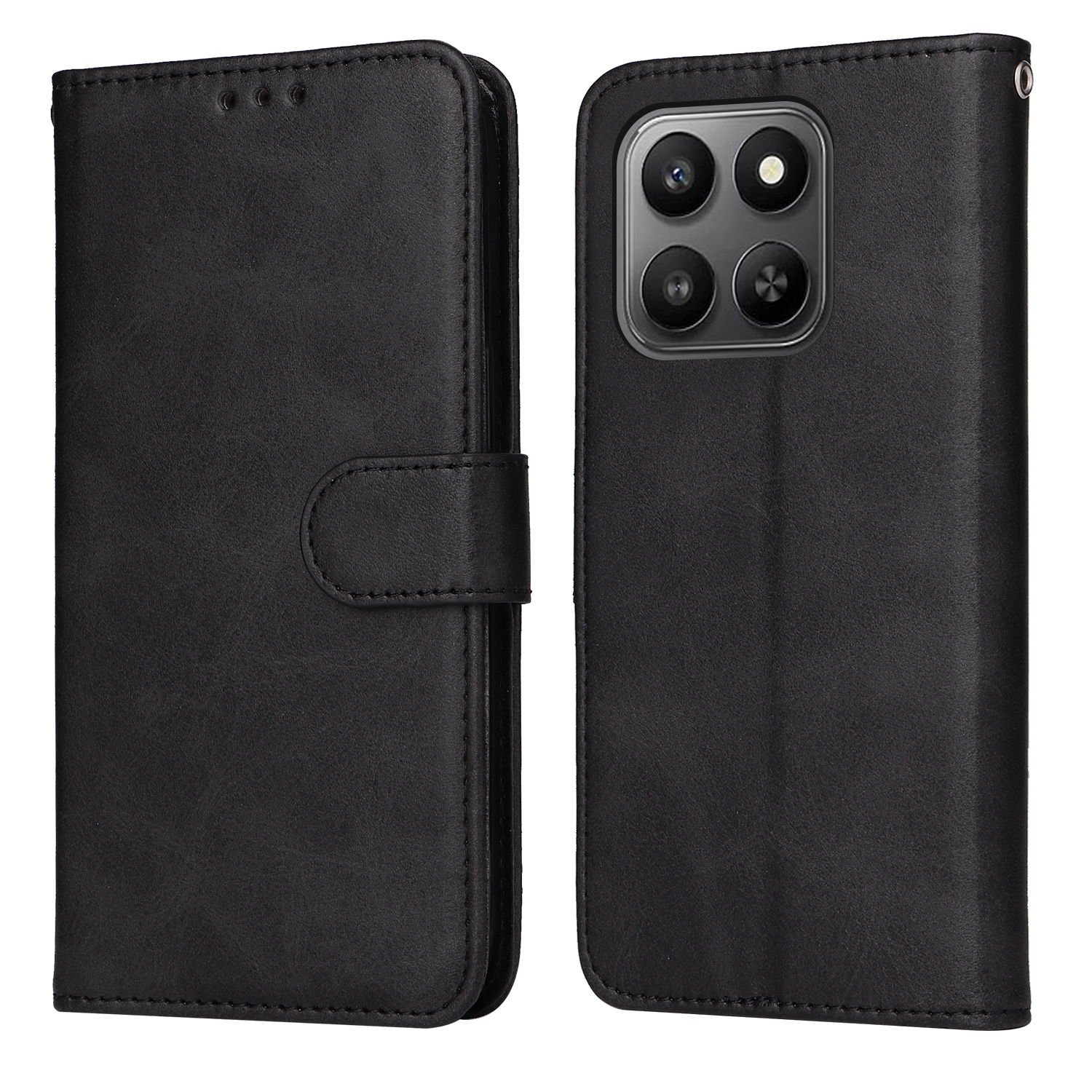 Калъф тефтер Wallet за Honor 400 Smart 5G / X7d 4G, черен