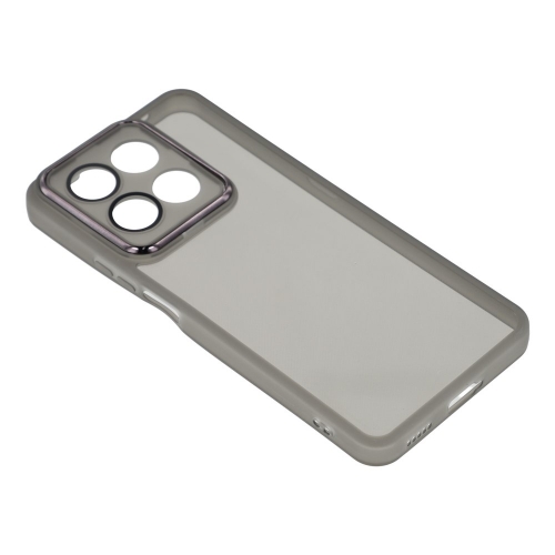 Силиконов калъф Frame Electroplated за Honor 400 Smart 5G / X7d 5G, черен-прозрачен