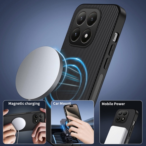Удароустойчив калъф MagSF Carbon за Xiaomi 15T, черен