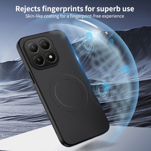 Удароустойчив калъф MagSF Carbon за Xiaomi 15T, черен