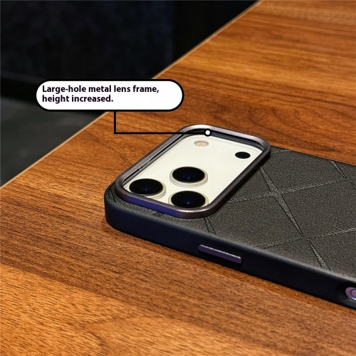 Удароустойчив калъф Star Texture за iPhone 17 Pro, Черен