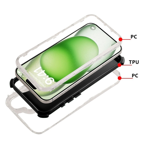 Калъф 3-in-1 Drop-Proof за iPhone 17, черен