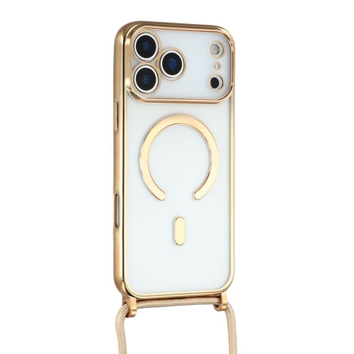 Силиконов калъф MagSafe Electroplating за iPhone 17 Pro, Златист