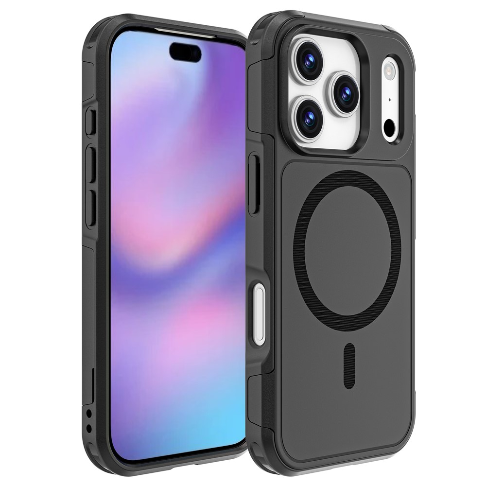 Удароустойчив калъф Anti-drop MagSf за iPhone 17 Pro, черен