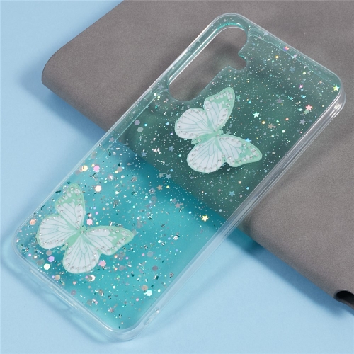 Силиконов калъф Epoxy Butterfly за Samsung Galaxy A17 5G / A17 4G, зелен