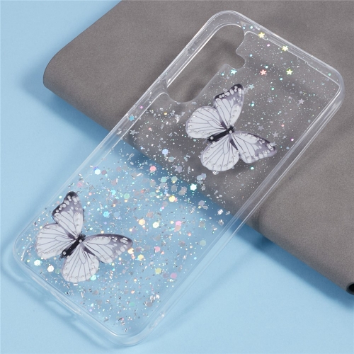 Силиконов калъф Epoxy Butterfly за Samsung Galaxy A17 5G / A17 4G, Бял