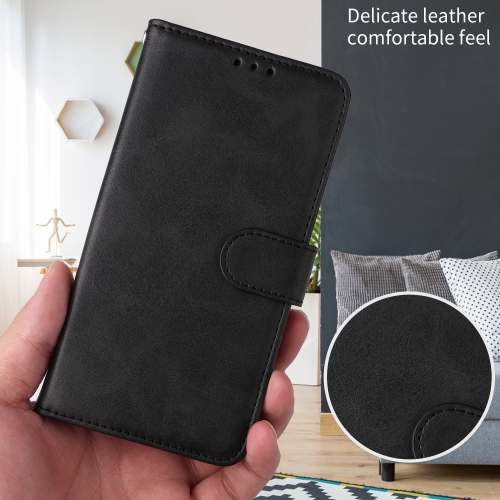 Калъф Тефтер Leather Wallet Stand за Xiaomi Redmi 15C, Черен
