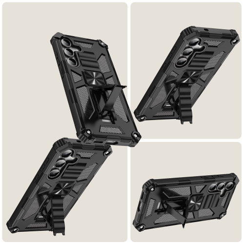Удароустойчив калъф Kickstand Armor за Samsung Galaxy A17, Черен