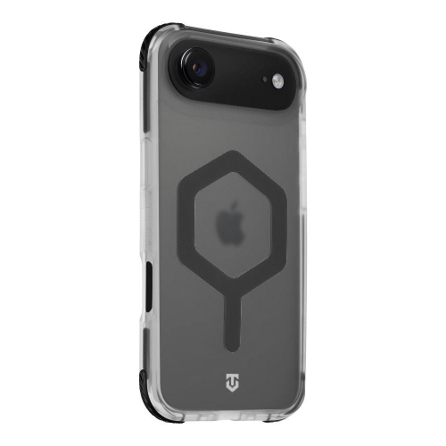 Удароустойчив калъф Tactical MagForce Hexagon за iPhone 17 Air, черен - прозрачен