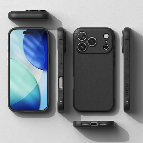 Силиконов калъф Ringke Onyx iPhone 17 Pro, черен