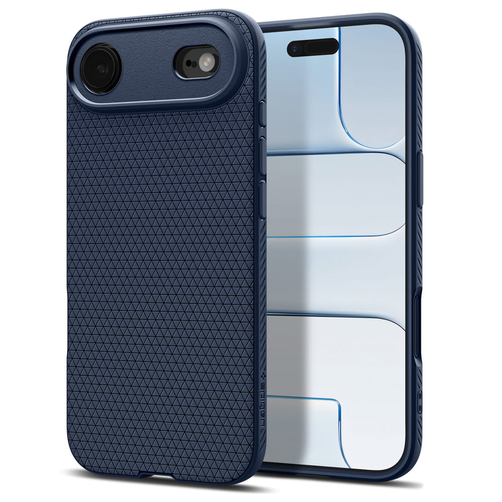 Силиконов калъф Spigen Liquid Air за iPhone Air, тъмно син