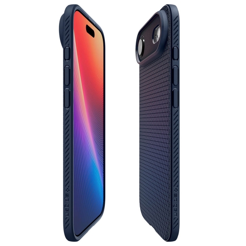 Силиконов калъф Spigen Liquid Air за iPhone Air, тъмно син