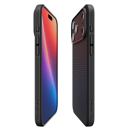 Силиконов калъф Spigen Liquid Air за iPhone 17 Pro Max, черен