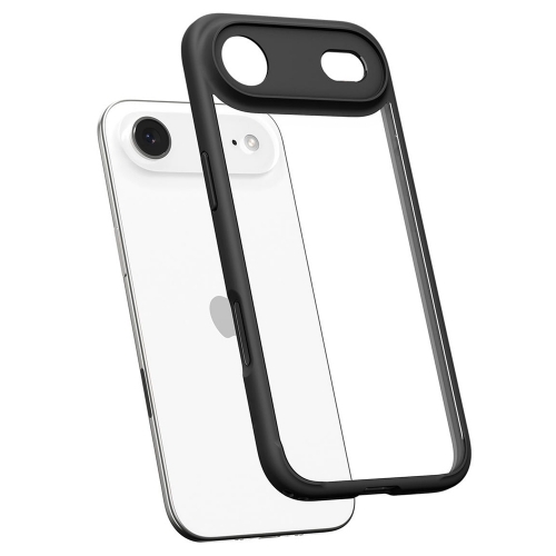 Удароустойчив калъф Spigen Ultra Hybrid за iPhone Air, черен-прозрачен