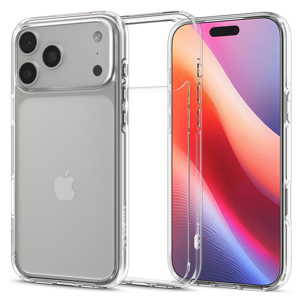 Удароустойчив калъф Spigen Ultra Hybrid за iPhone 17 Pro Max, прозрачен