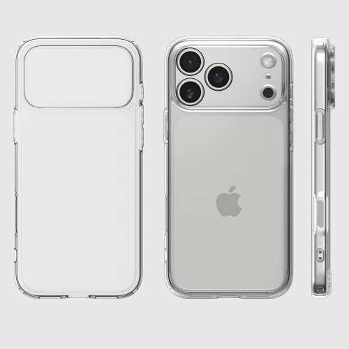Удароустойчив калъф Spigen Ultra Hybrid за iPhone 17 Pro Max, прозрачен
