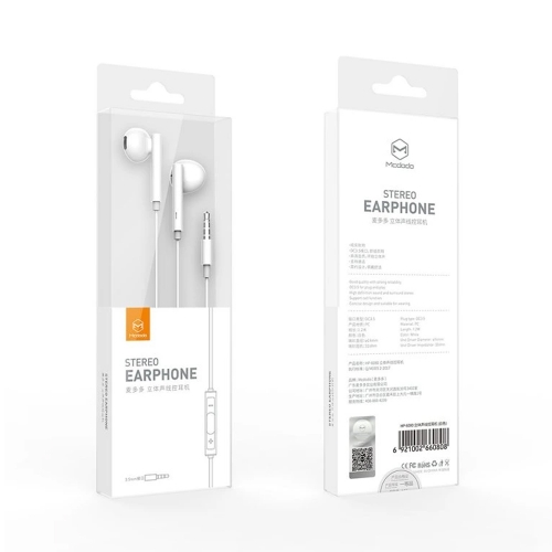 Слушалки Mcdodo Element Series HP-6080, 3.5mm, бял