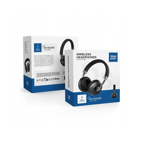 Bluetooth Слушалки Blue Star BH02, Черен