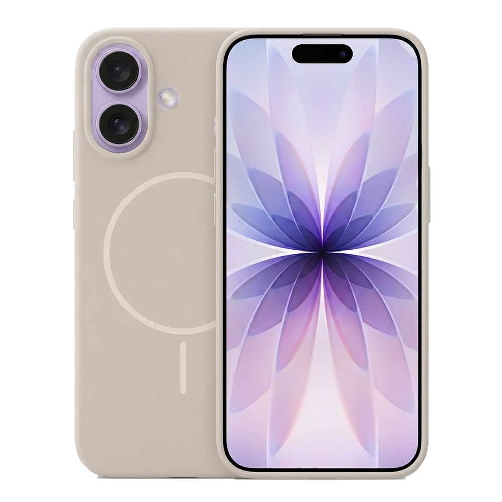 Удароустойчив калъф MagSF Slim Silicone за iPhone 17, Кафяв