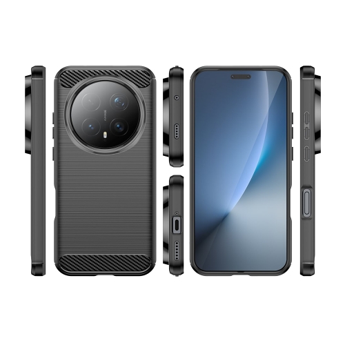 Силиконов Калъф Carbon Fibre Brushed за Honor Magic8 Pro 5G, Черен