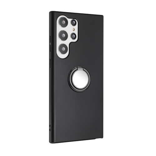 Силиконов калъф Matte Ring Kickstand за Samsung Galaxy S26 Ultra, Черен