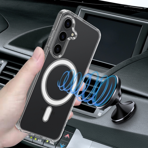 Удароустойчив калъф Magnetic TPU и Acrylic за Samsung Galaxy A57 5G, прозрачен