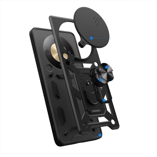 Удароустойчив калъф AMORUS CamShield Series за Honor Magic8 Lite 5G / X9d 5G / X70 5G, Черен