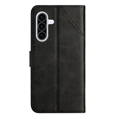 Калъф Тефтер Line Pattern Wallet за Samsung Galaxy A37 5G, Черен