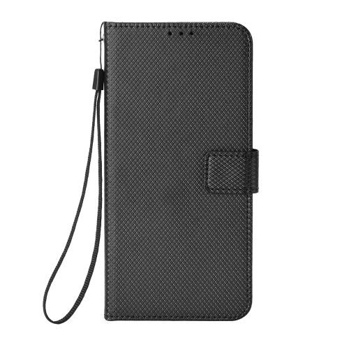 Калъф Тефтер Diamond Texture PU Leather за Huawei Pura 70 Pro/70 Pro+/70 Ultra, Черен