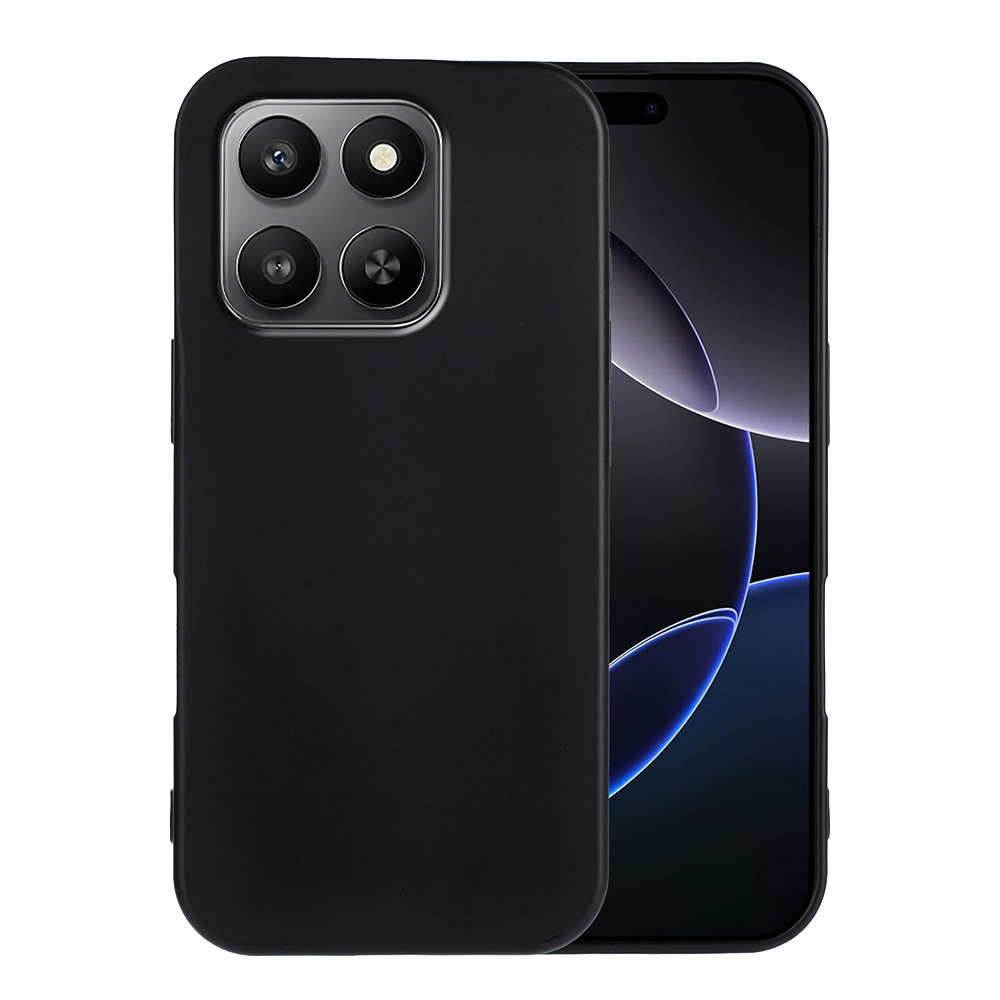 Силиконов калъф Matte Anti-fingerprint за Honor 400 Smart 5G / 4G / X7d 4G, Черен
