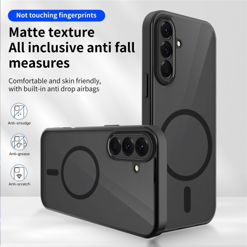 Удароустойчив калъф Matte PC + TPU Anti-Drop за Samsung Galaxy A57, Черен