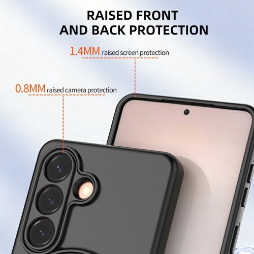 Удароустойчив Калъф Drop-proof TPU Kickstand за Samsung Galaxy S26, Черен