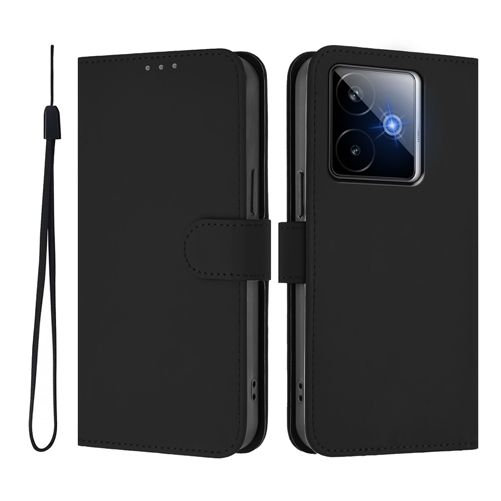 Калъф Тефтер Line Pattern Wallet за Realme GT7 Pro Racing 5G, Черен