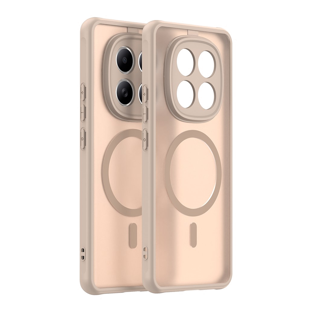 Удароустойчив калъф Magnetic Anti-Drop за Xiaomi Poco M8 5G / Redmi Note 15 5G / 15 4G, Бежово
