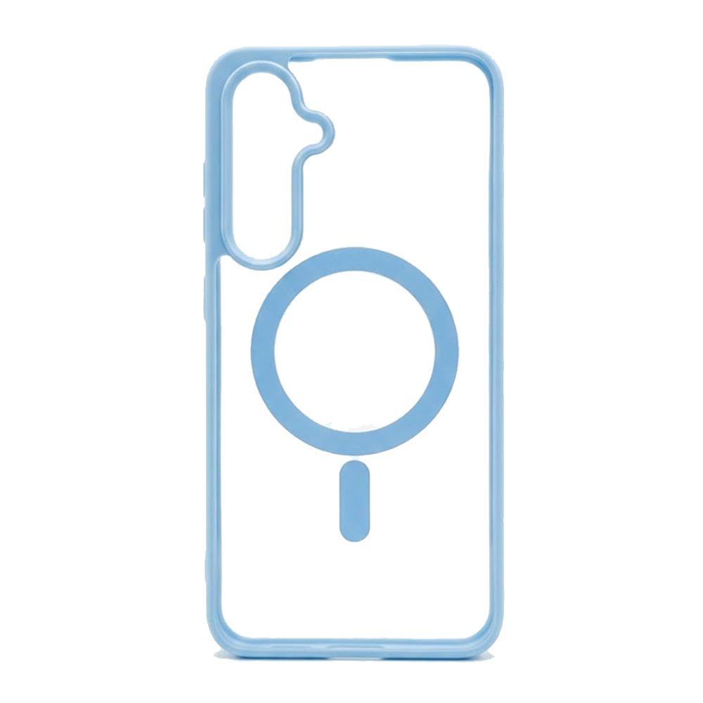 Удароустойчив калъф Acrylic Color MagSF за Samsung Galaxy S24 FE, Светло син