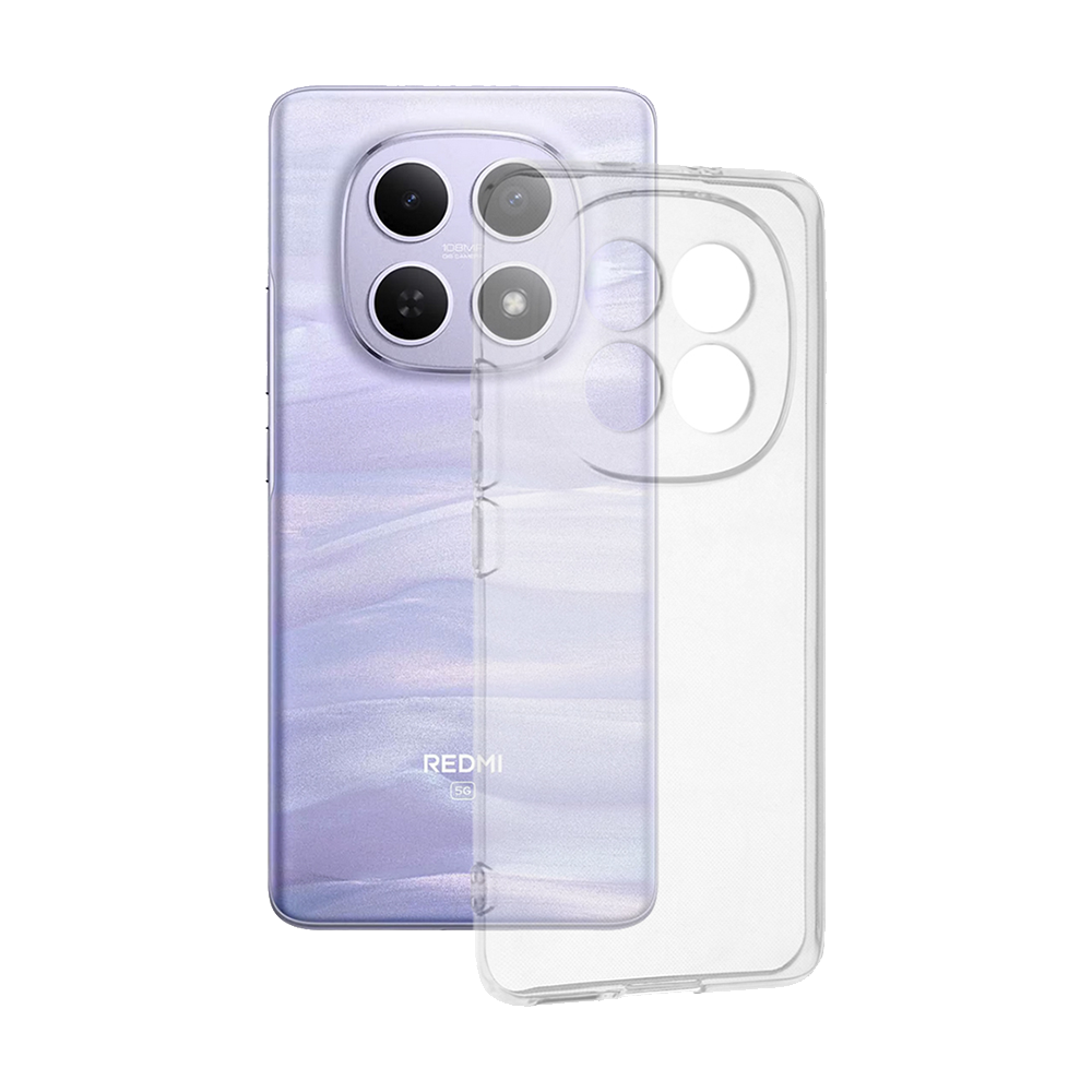 Силиконов калъф Techsuit Clear за Xiaomi Redmi Note 15 Pro 5G, Прозрачен
