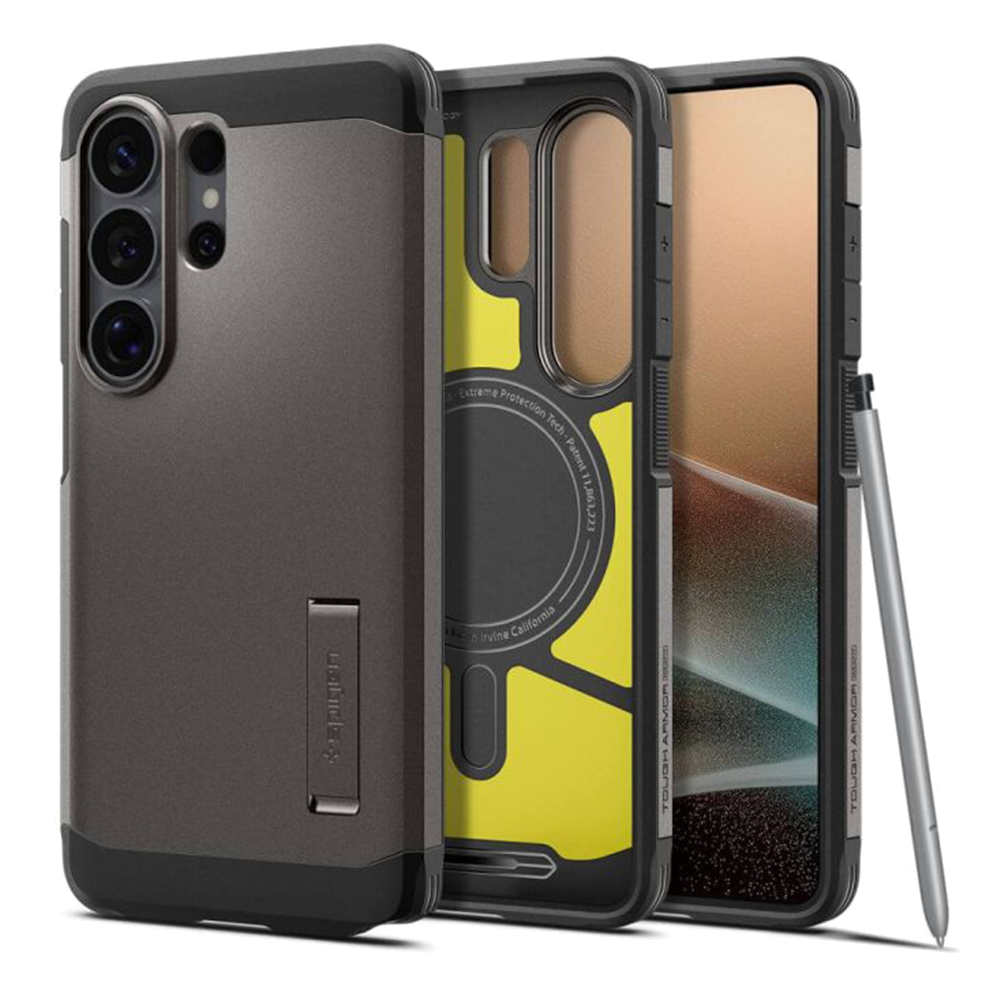 Удароустойчив калъф Spigen Tough Armor Mag magSafe за Samsung Galaxy S26 Ultra, AC10685, тъмносив