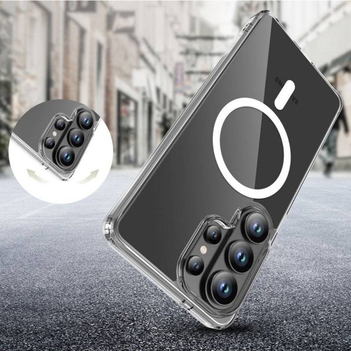 Силиконов калъф Tech-Protect Flexair Hybrid MagSF за Samsung Galaxy S26 Ultra, прозрачен