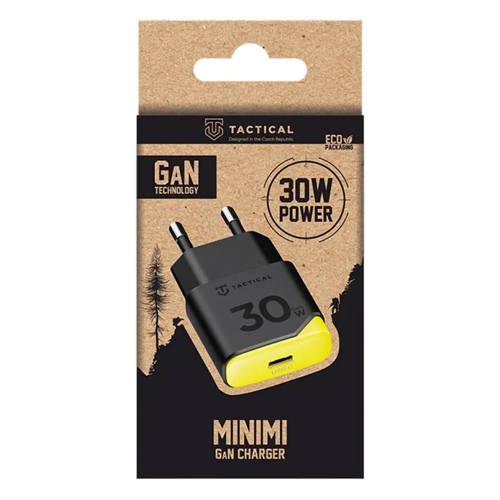 Зарядно Tactical Minimi GaN, 30W, черен