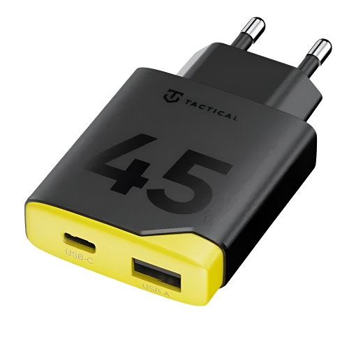 Зарядно Tactical Minimi GaN, 45W, AC, черен