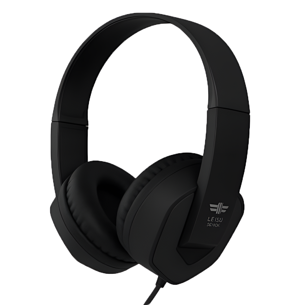 Слушалки за компютър Lelisu LS-827 с микрофон, 3.5mm, черен