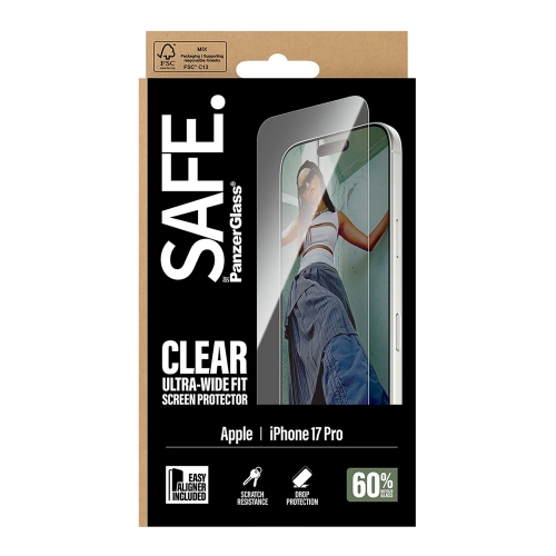 Стъклен протектор Safe UWF EasyAligner за iPhone 17 Pro