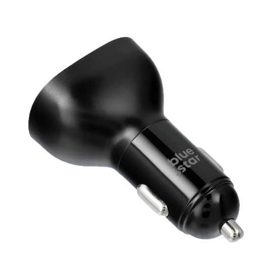 Зарядно за кола Blue Star, USB C + USB A, QC3.0, PD AFC, PPS, 63 W, черен