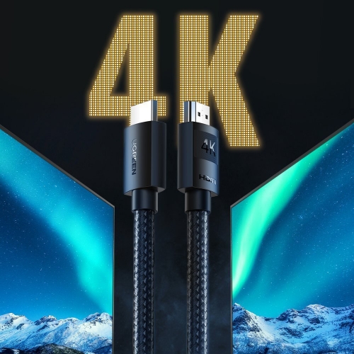 Кабел UGREEN HD119 4K HDMI към HDMI, плетен, 2m, черен