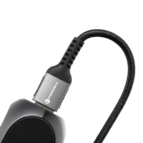 Кабел Forcell F-Energy C256, USB-A към Type-C, QC4.0 PD, 3A, 66W, 3m, черен