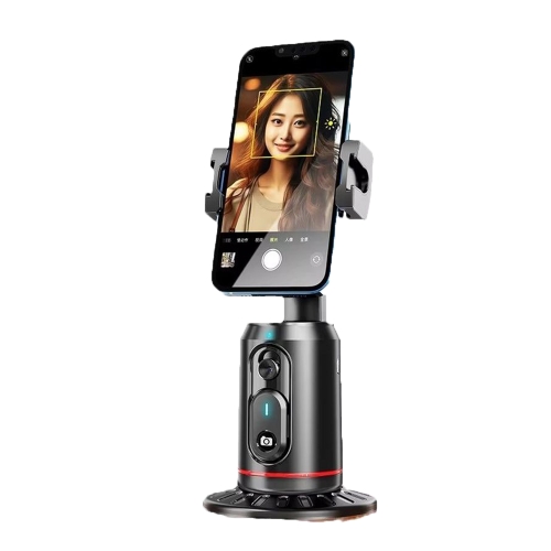 Селфи стик T-Phox Icircle, Gimbal/Tripod, Face Traking, AI, 360, черен
