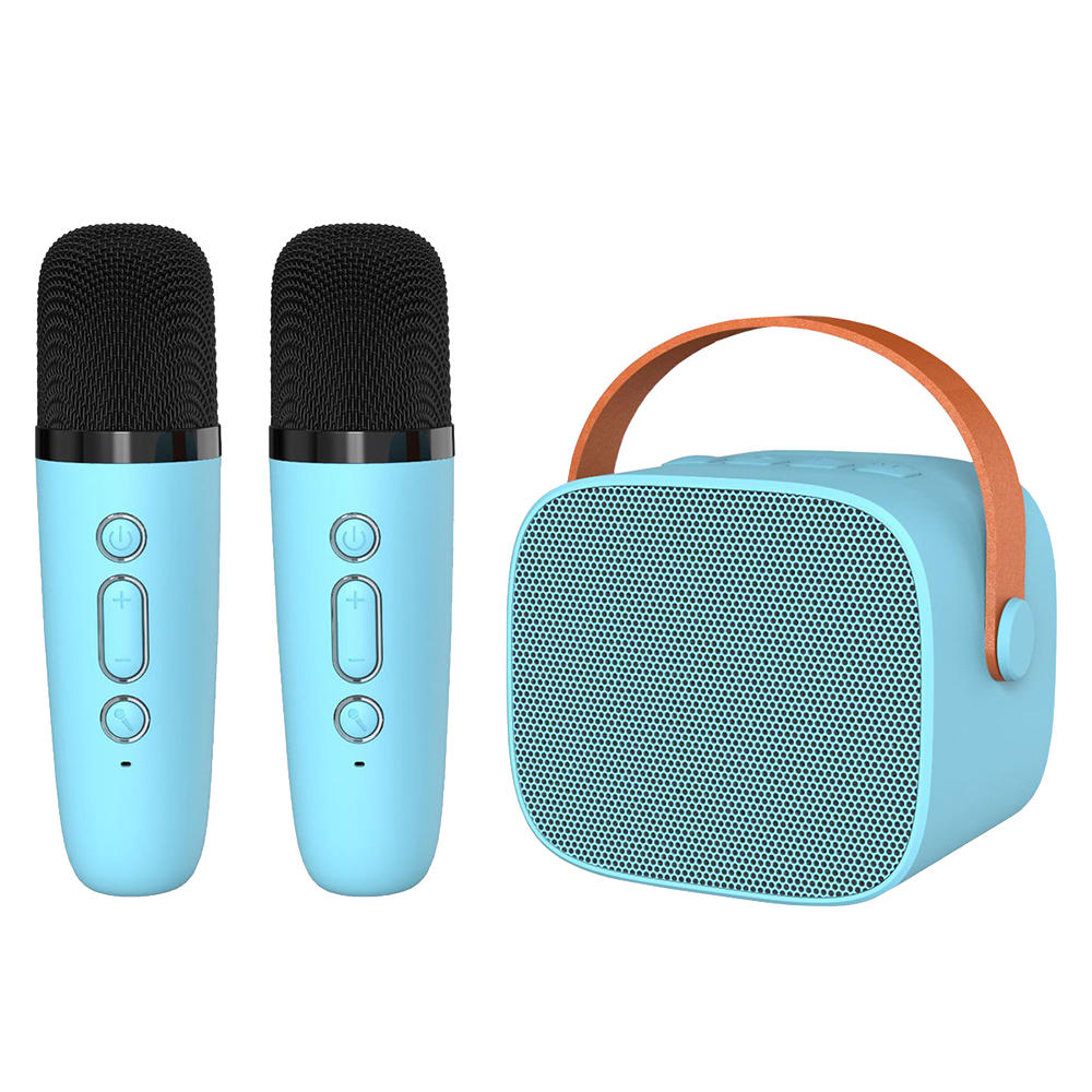 Преносима колонка Blavec Bluetooth WS-07 Karaoke Party ,5W, 2 microfone, син
